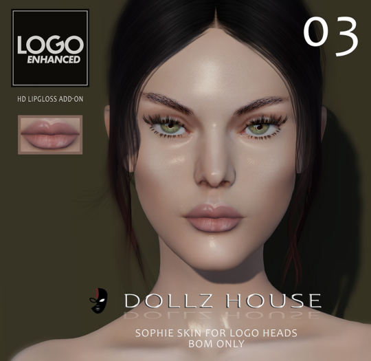 Second Life Marketplace DOLLZ HOUSE Sophie Skin for LOGO Tone 03